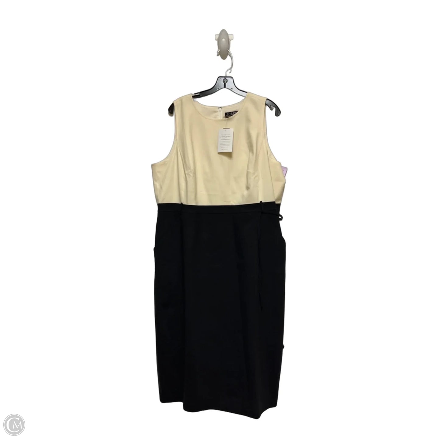 Dress Casual Midi By J. Crew In Black & Cream, Size: 2x