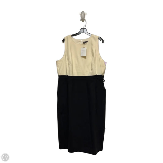 Dress Casual Midi By J. Crew In Black & Cream, Size: 2x