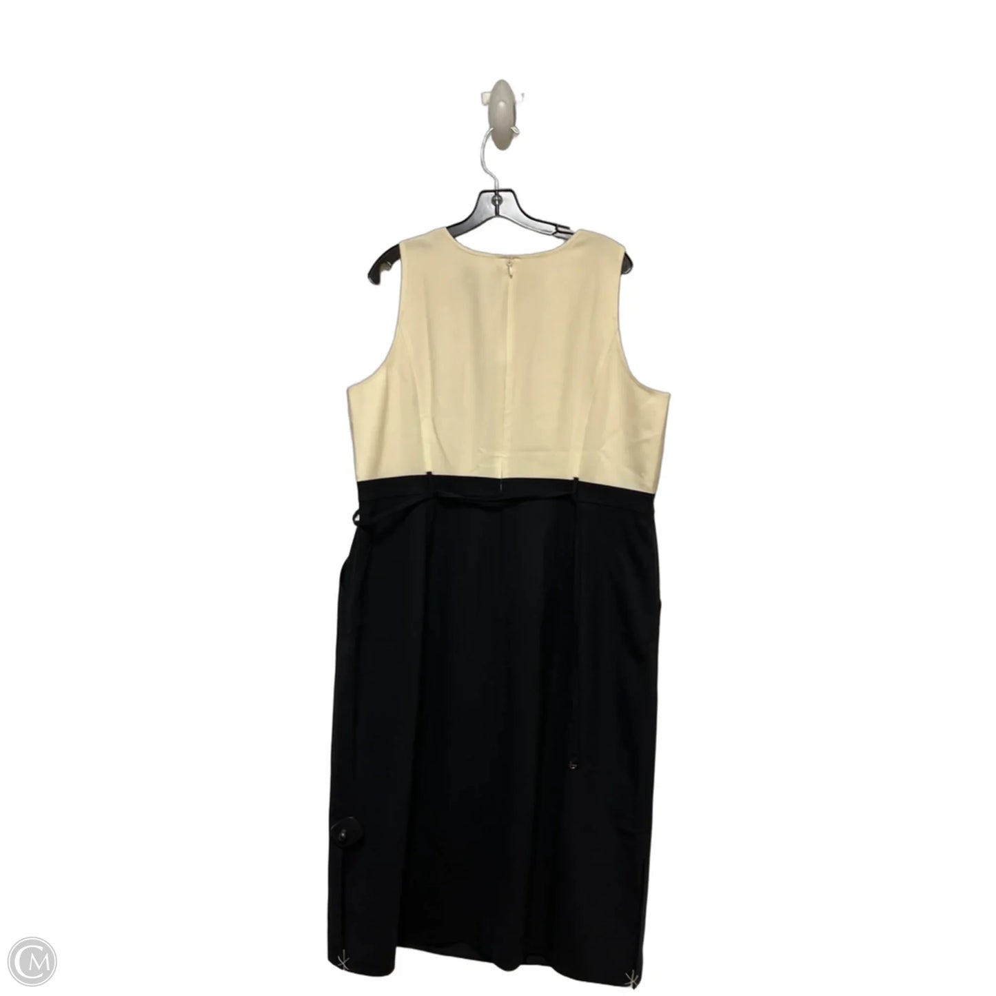 Dress Casual Midi By J. Crew In Black & Cream, Size: 2x