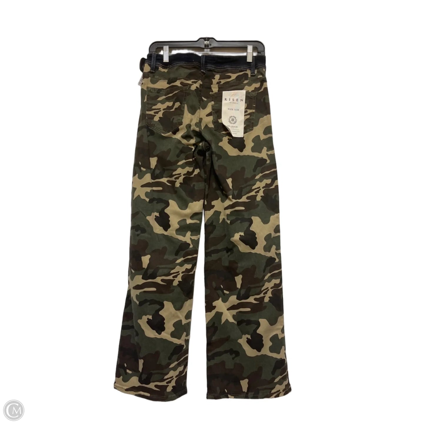 Jeans Wide Leg By Risen In Camouflage Print, Size: 4