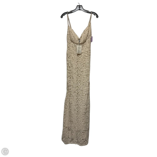 Dress Casual Maxi By Bardot In Cream, Size: Xl