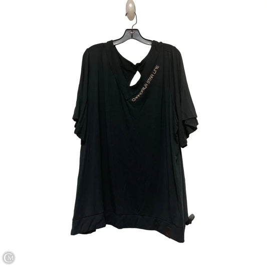 Top Short Sleeve By Disney Store In Black, Size: 2x