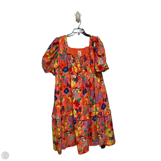 Dress Casual Short By Disney Store In Tropical Print, Size: 2x