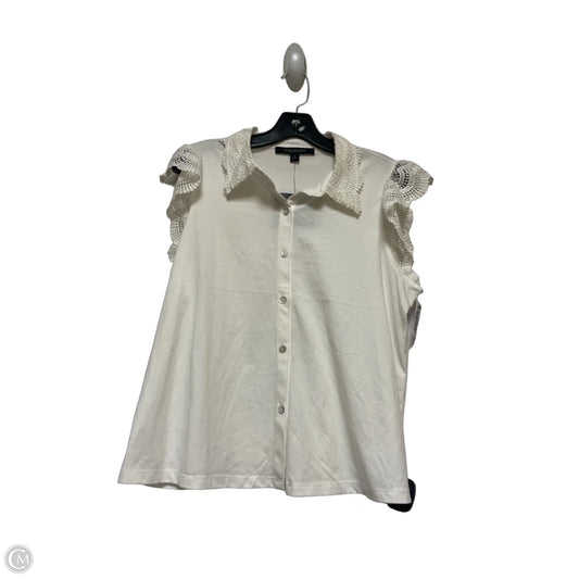 Top Sleeveless By Marc New York In Cream, Size: M