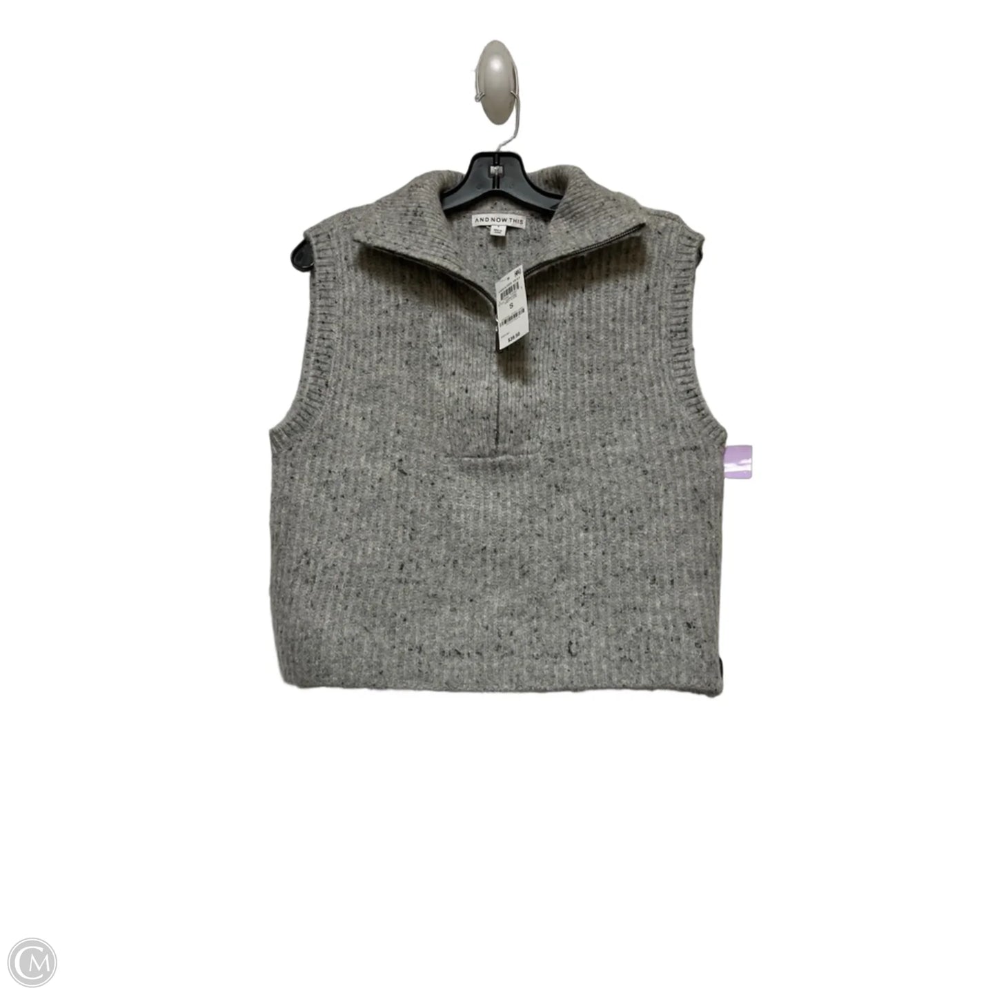 Top Sleeveless By And Now This In Grey, Size: S