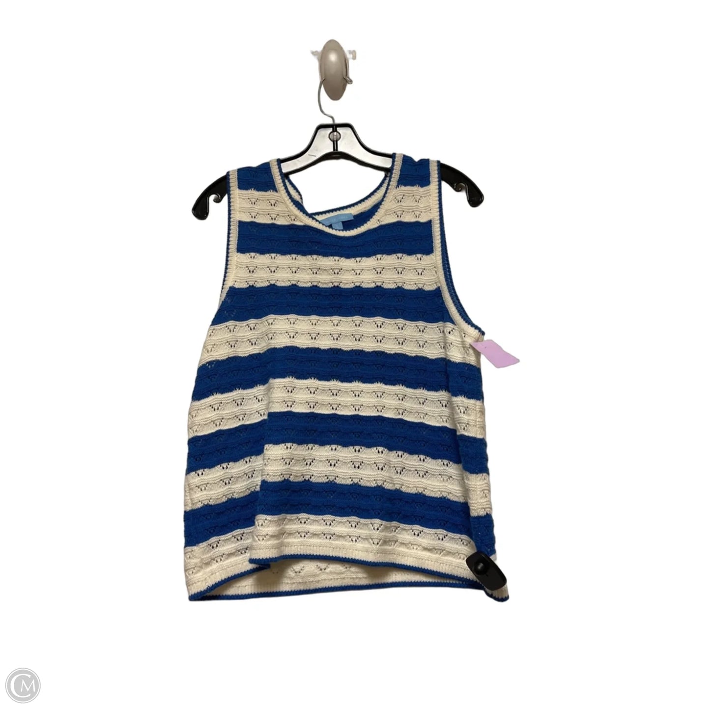 Top Sleeveless By Draper James In Striped Pattern, Size: L