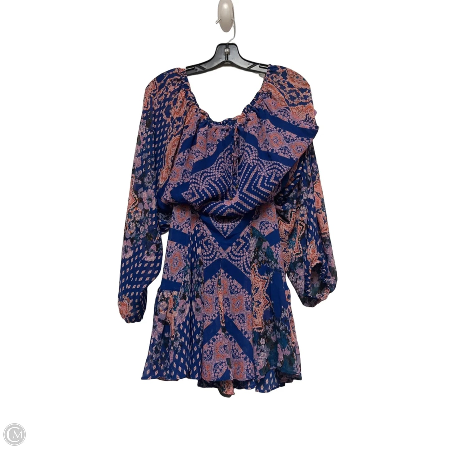 Dress Casual Short By Free People In Blue & Orange, Size: S