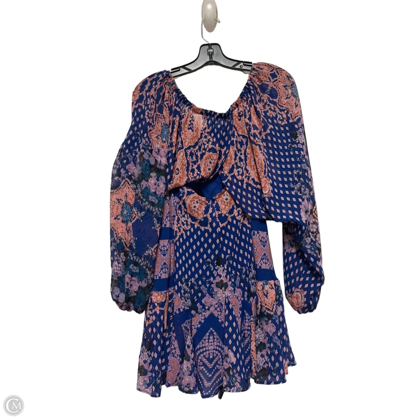 Dress Casual Short By Free People In Blue & Orange, Size: S