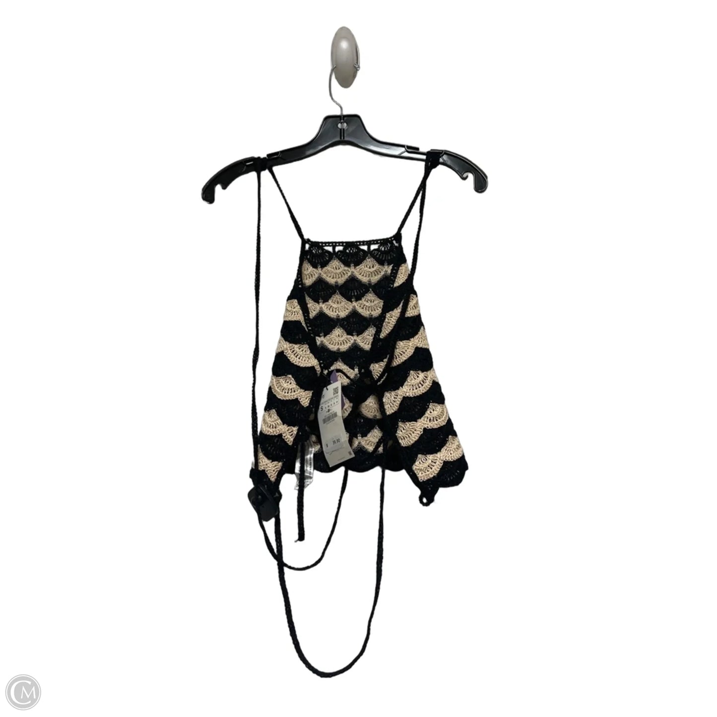 Top Sleeveless By Zara In Striped Pattern, Size: S