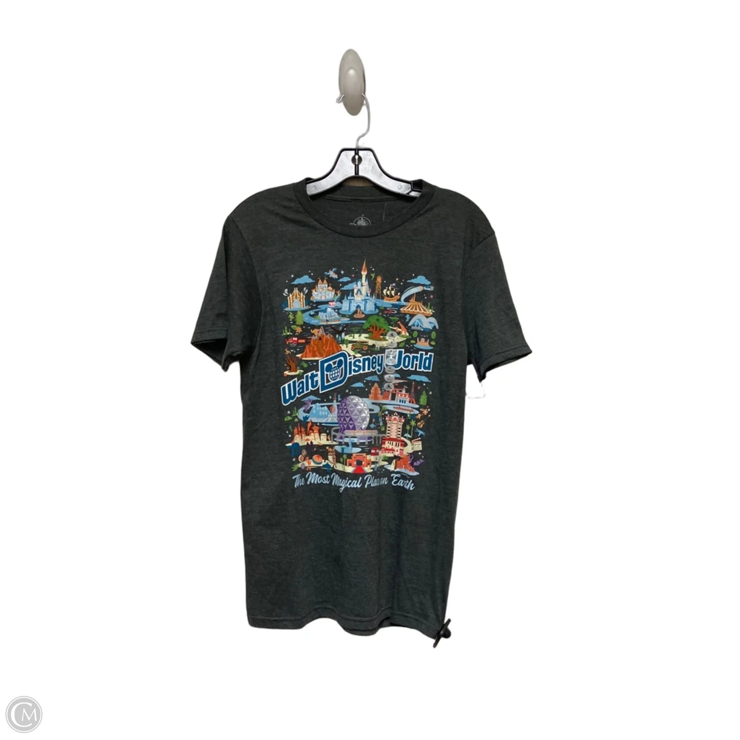 Top Short Sleeve Basic By Disney Store In Grey, Size: S