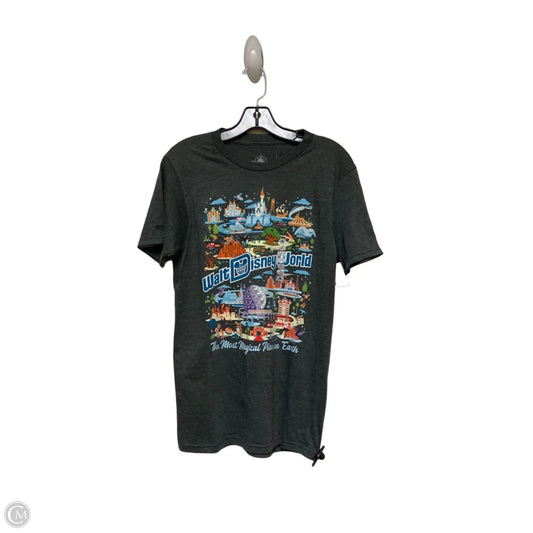Top Short Sleeve Basic By Disney Store In Grey, Size: S