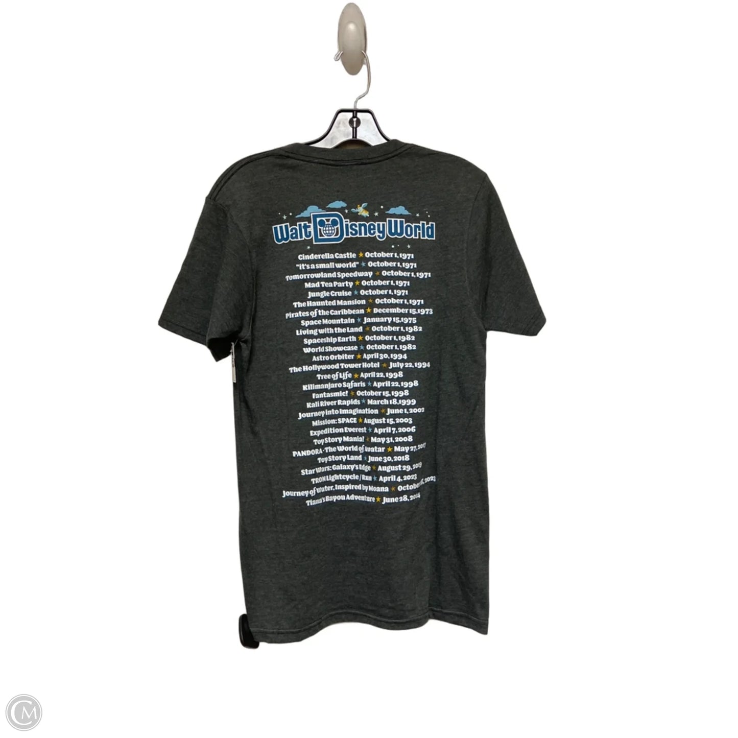 Top Short Sleeve Basic By Disney Store In Grey, Size: S