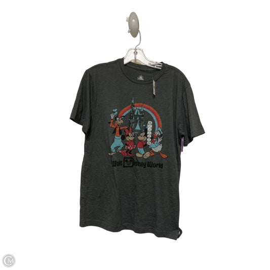 Top Short Sleeve Basic By Disney Store In Grey, Size: S