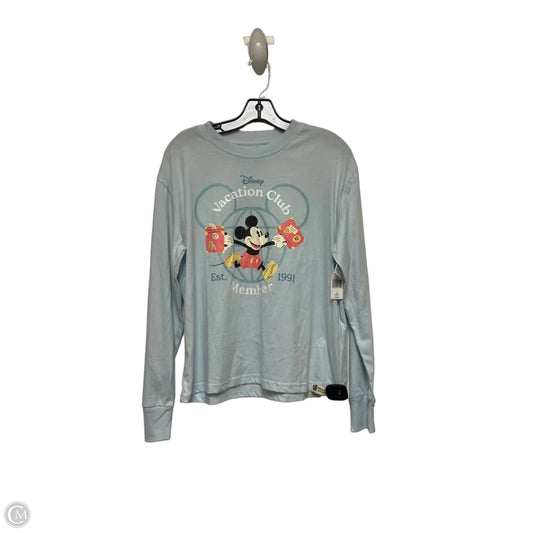 Top Long Sleeve Basic By Disney Store In Blue, Size: S