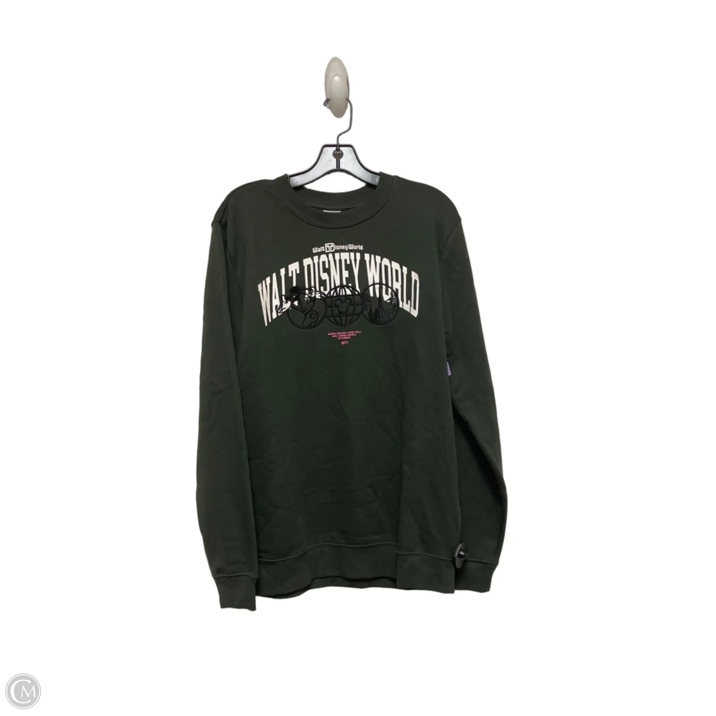 Sweatshirt Crewneck By Disney Store In Green, Size: S