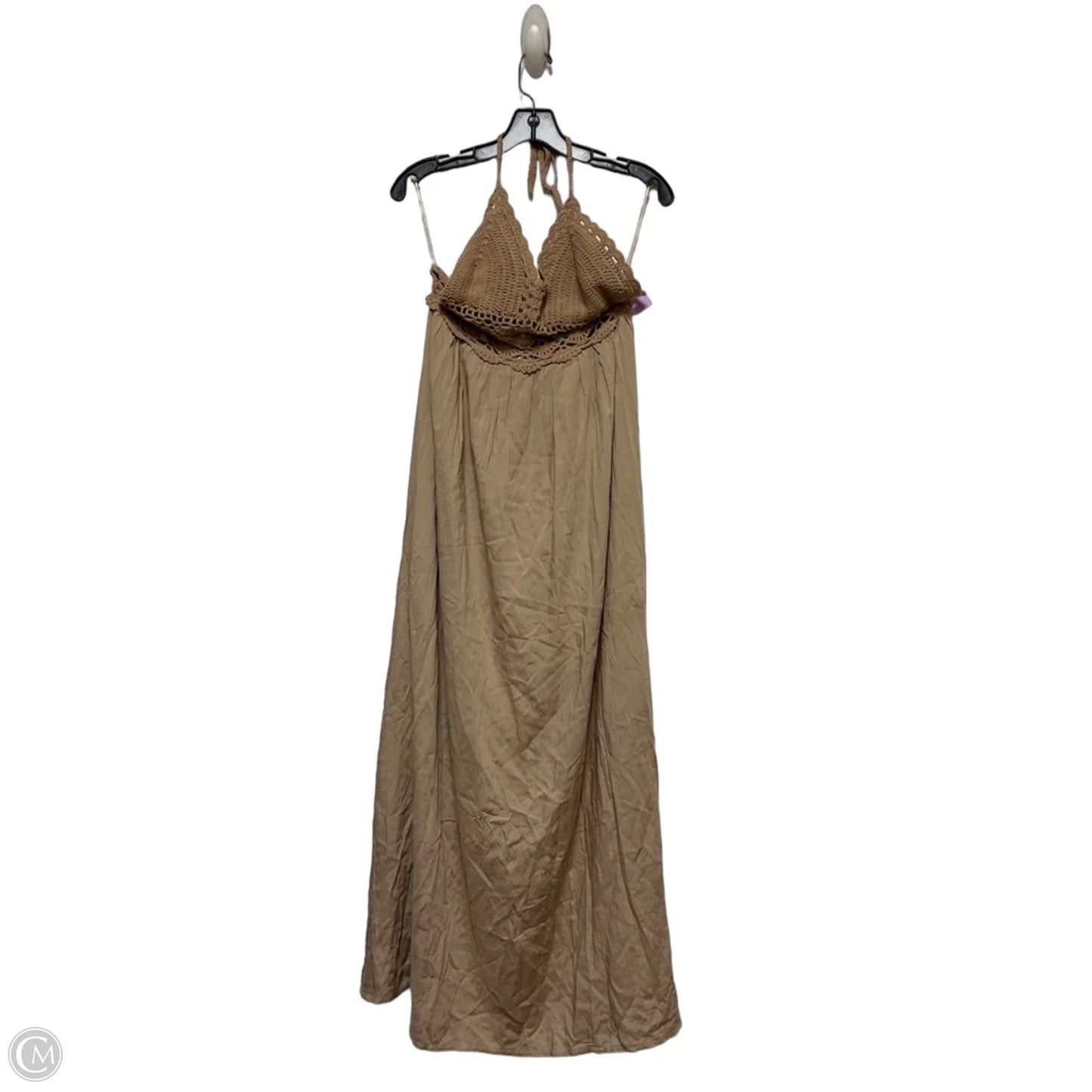 Dress Casual Maxi By Clothes Mentor In Tan, Size: L