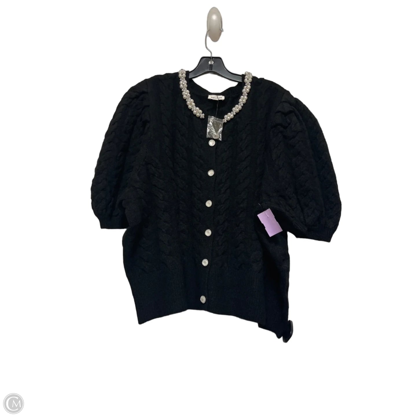 Top Short Sleeve By Sugar Lips In Black & White, Size: 3x