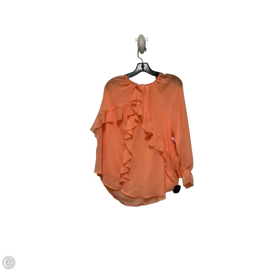Top Long Sleeve By Chicos In Orange, Size: L