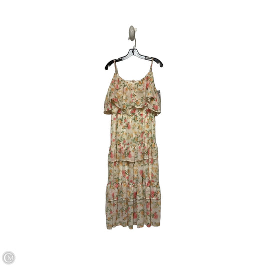 Dress Casual Midi By Clothes Mentor In Floral Print, Size: M