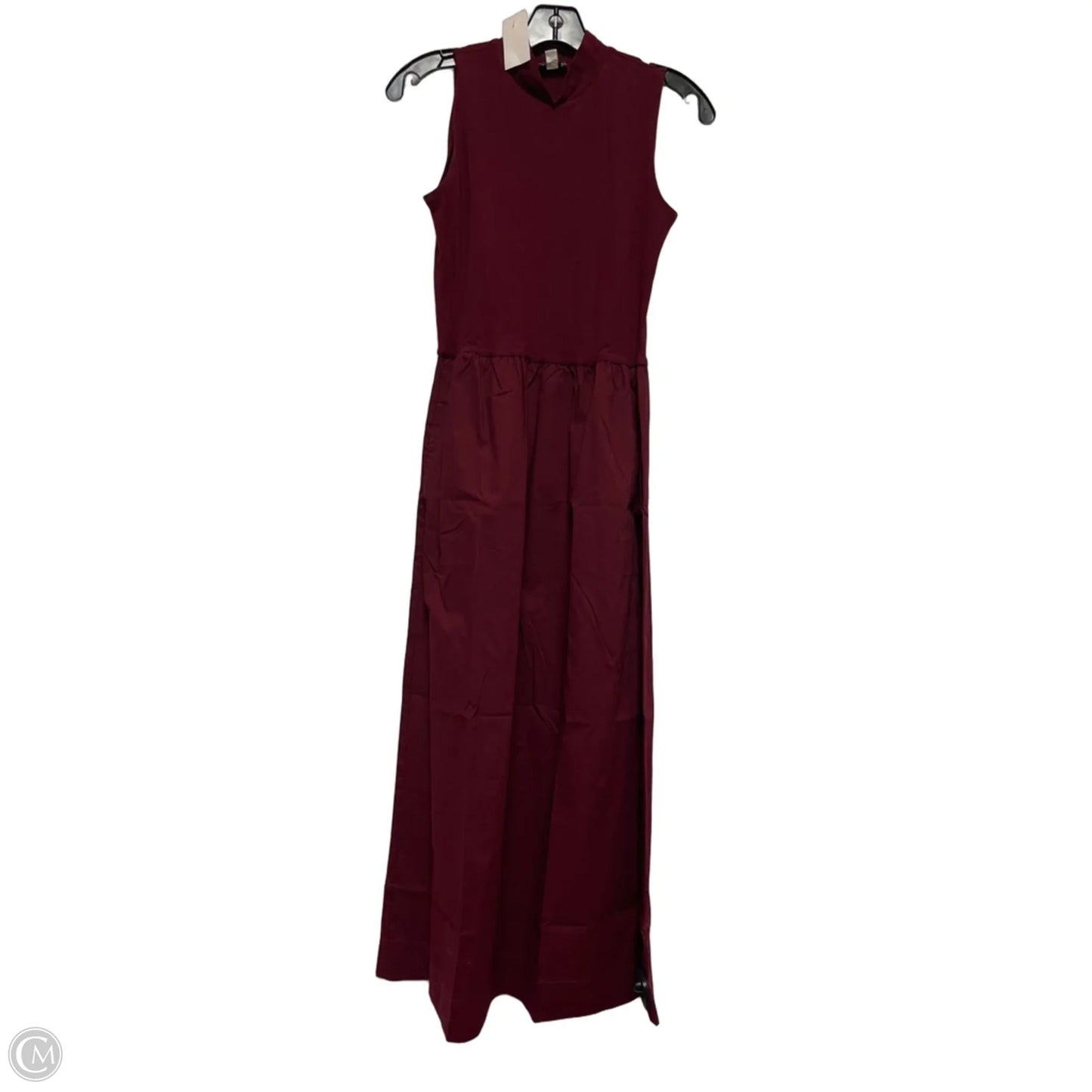 Dress Casual Midi By J. Crew In Maroon, Size: Xs