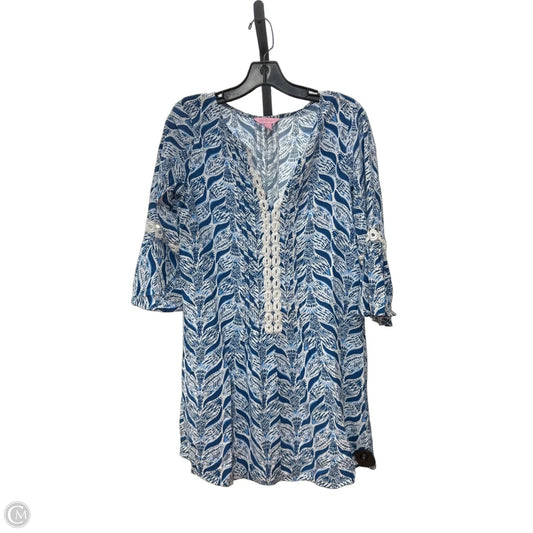 Dress Designer By Lilly Pulitzer In Blue & White, Size: S