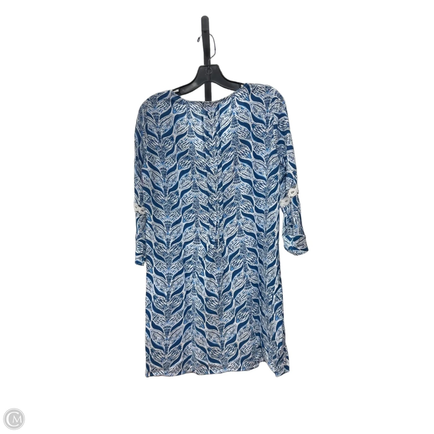 Dress Designer By Lilly Pulitzer In Blue & White, Size: S