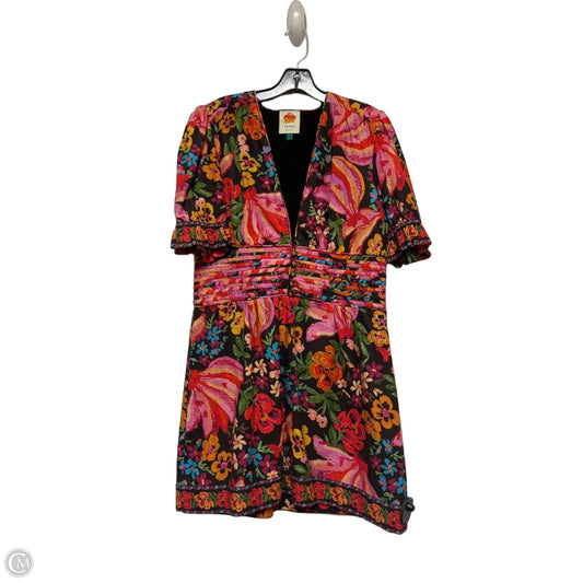 Dress Casual Short By Farm Rio In Floral Print, Size: L