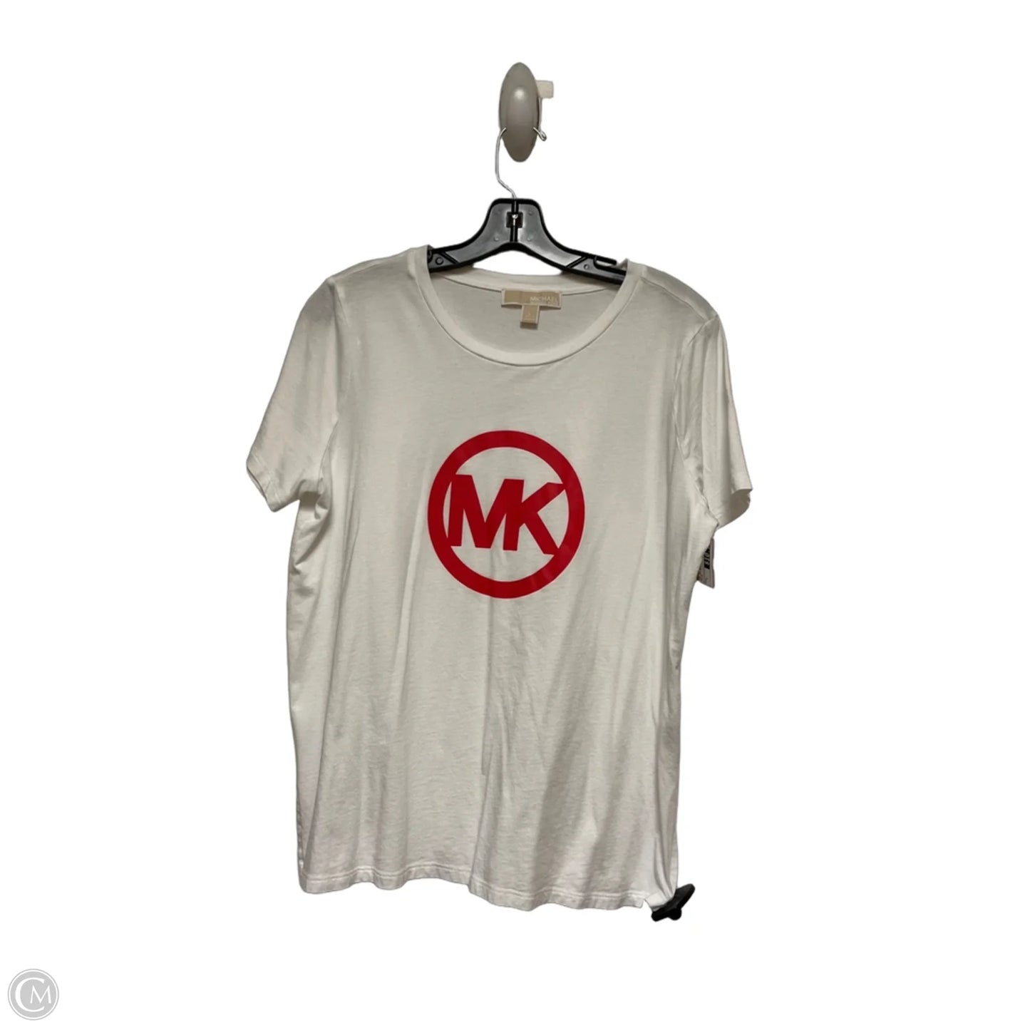 Top Short Sleeve Basic By Michael By Michael Kors In White, Size: L
