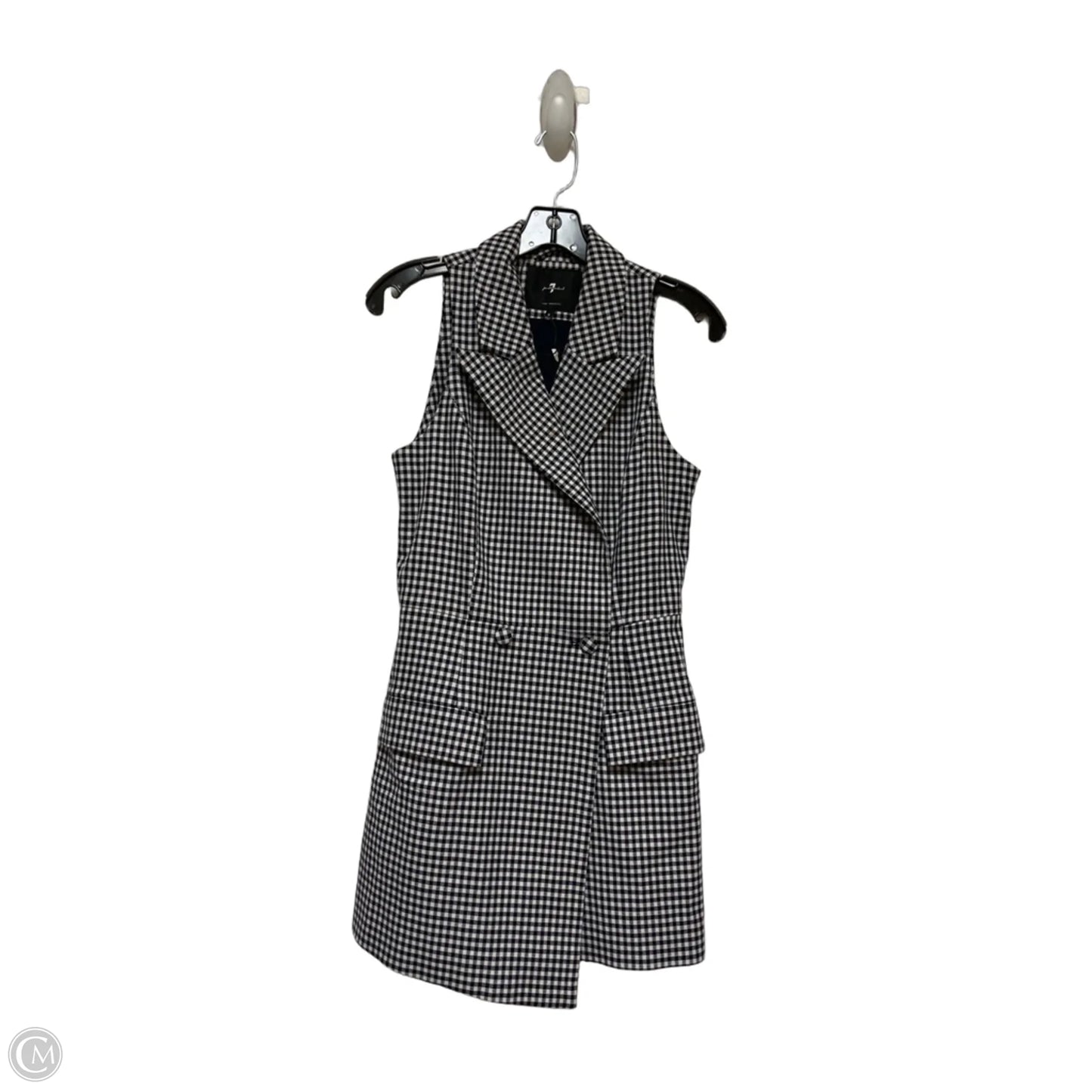 Dress Casual Midi By 7 For All Mankind In Blue & White, Size: S