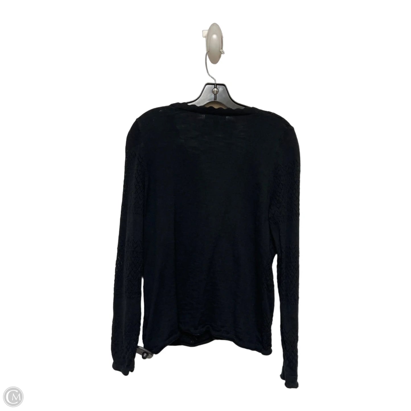 Top Long Sleeve Designer By Frye In Black, Size: M