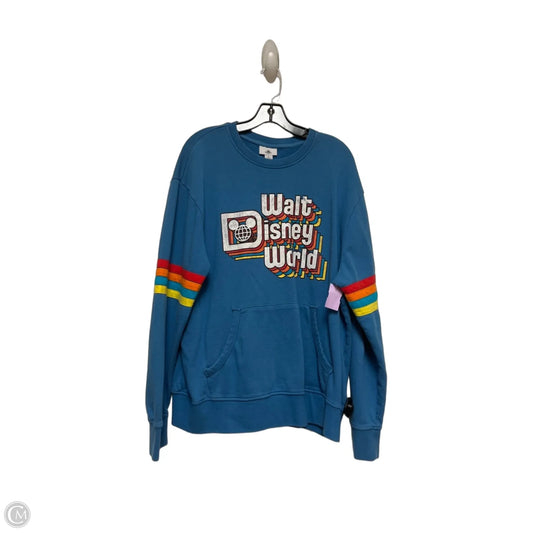 Sweatshirt Crewneck By Disney Store In Blue, Size: L
