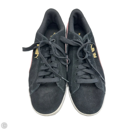 Shoes Sneakers By Puma In Black & Pink, Size: 9