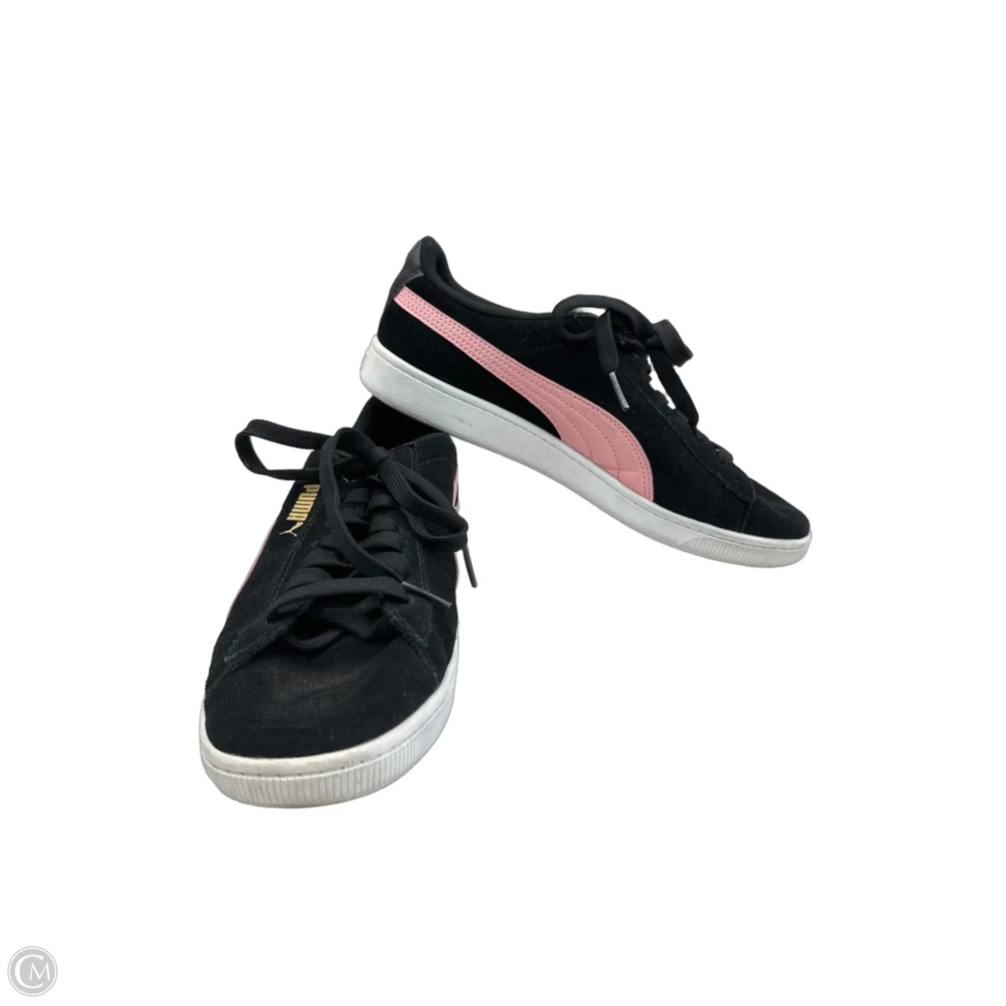 Shoes Sneakers By Puma In Black & Pink, Size: 9