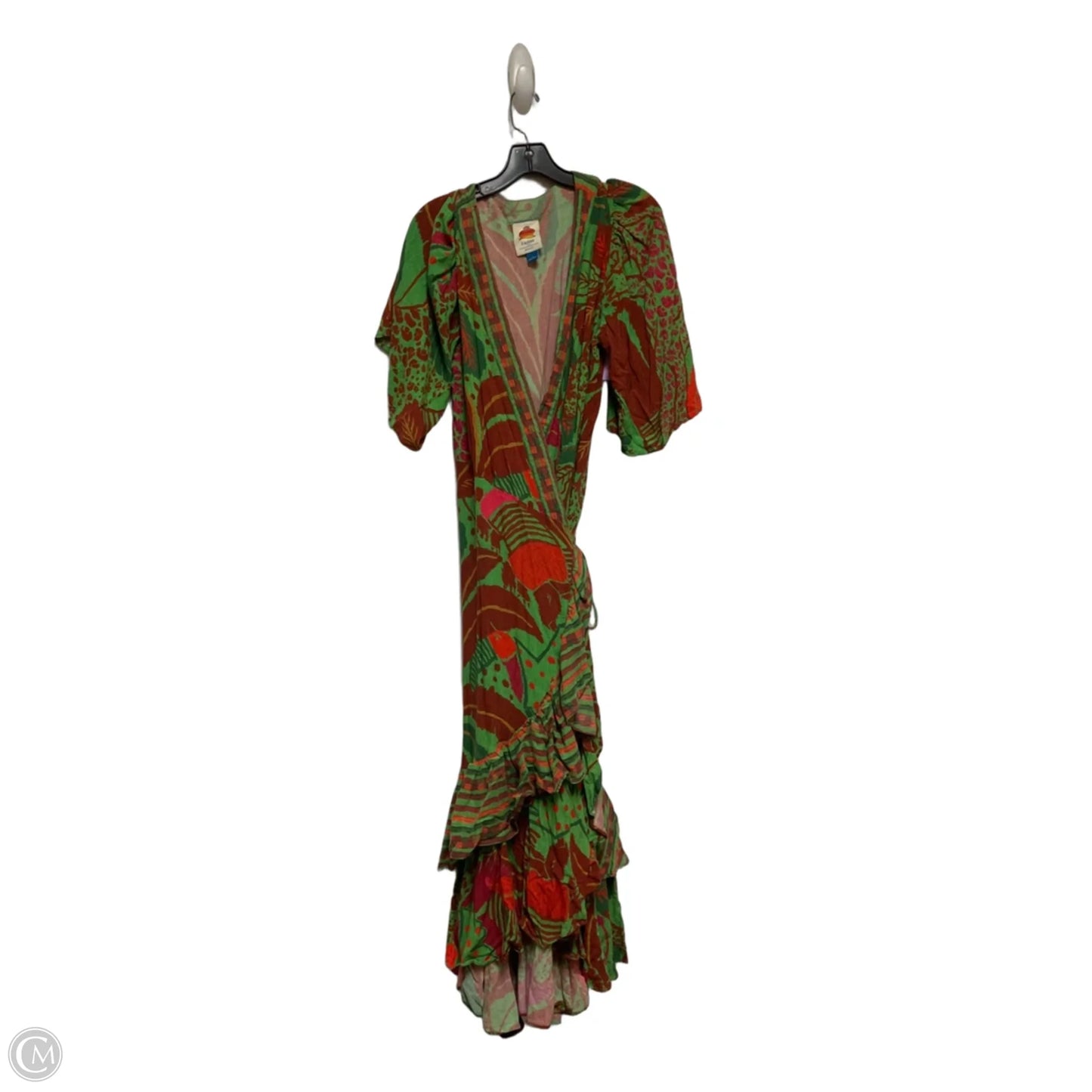 Dress Casual Midi By Farm Rio In Tropical Print, Size: Xl