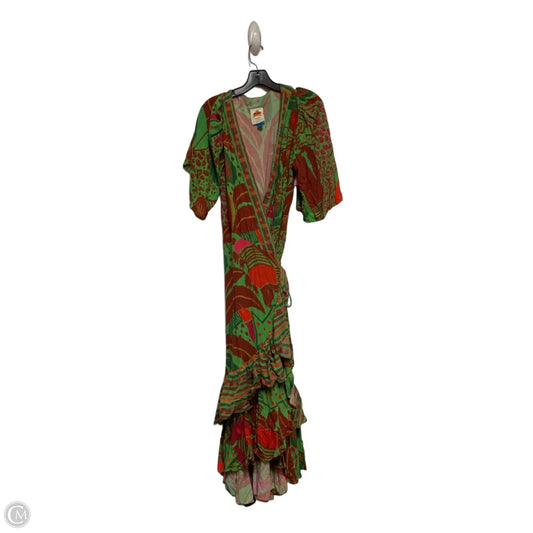 Dress Casual Midi By Farm Rio In Tropical Print, Size: Xl