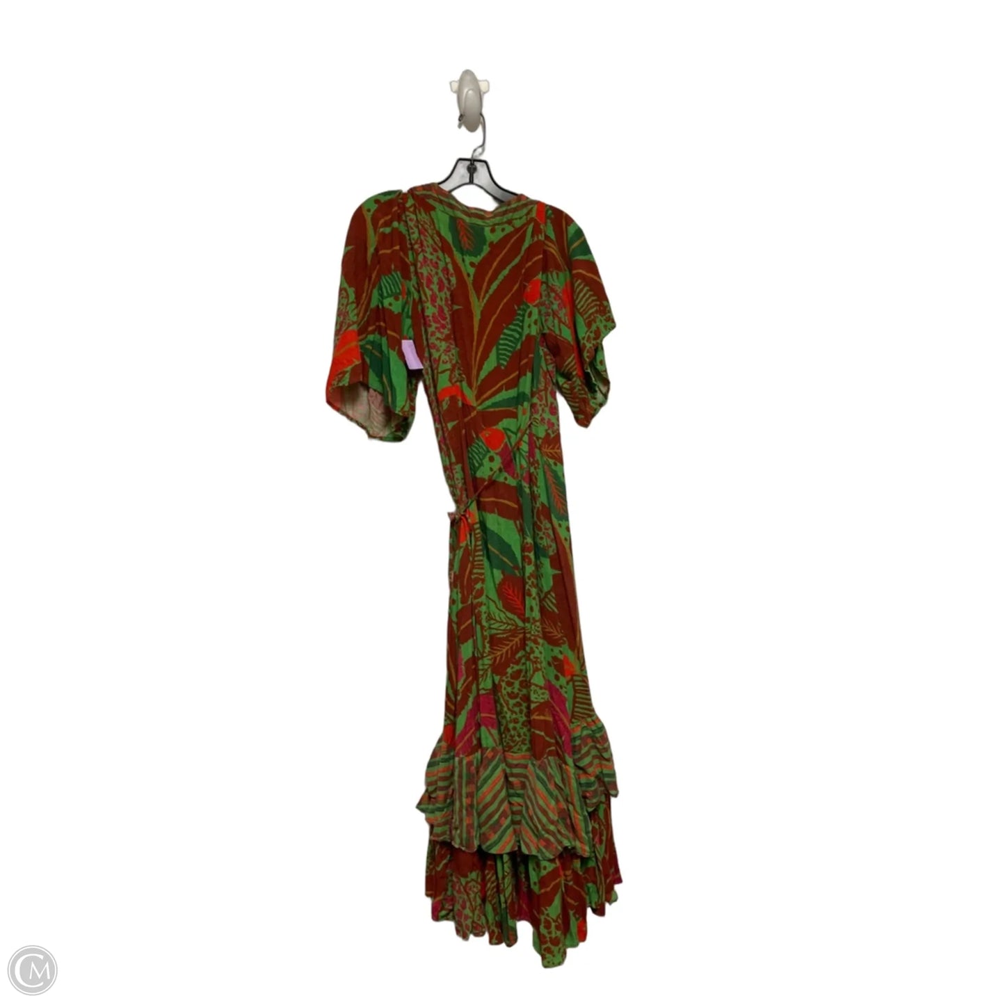 Dress Casual Midi By Farm Rio In Tropical Print, Size: Xl