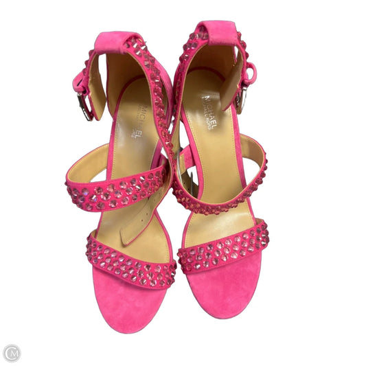 Sandals Heels Stiletto By Michael By Michael Kors In Pink, Size: 10