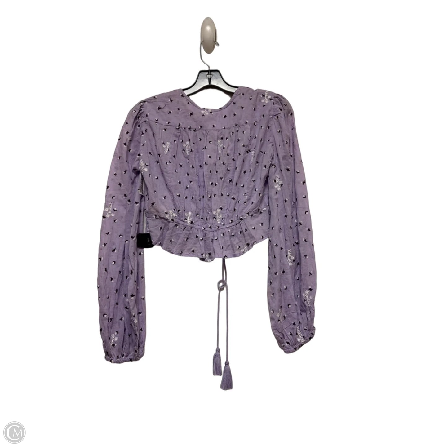 Top Long Sleeve By Free People In Purple, Size: Xs