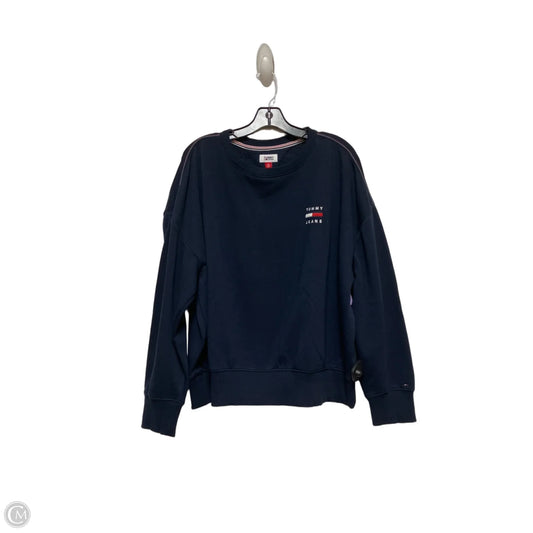 Sweatshirt Crewneck By Tommy Hilfiger In Navy, Size: Xl