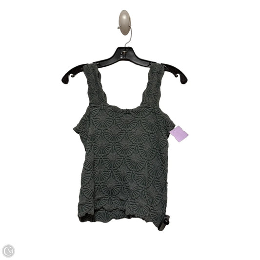 Top Sleeveless By Aura In Green, Size: L