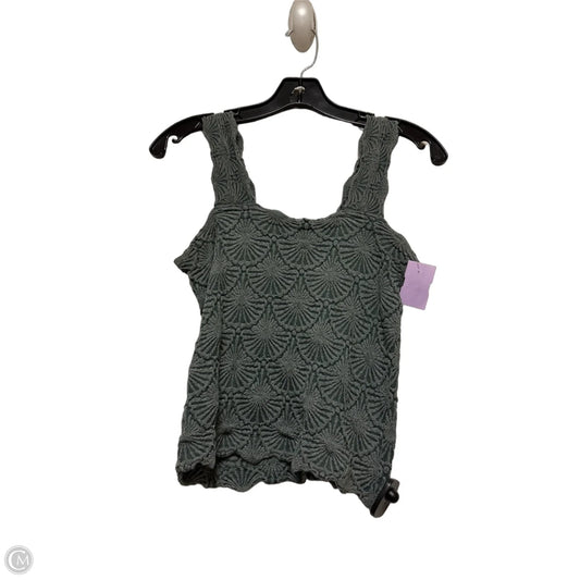 Top Sleeveless By Aura In Green, Size: L