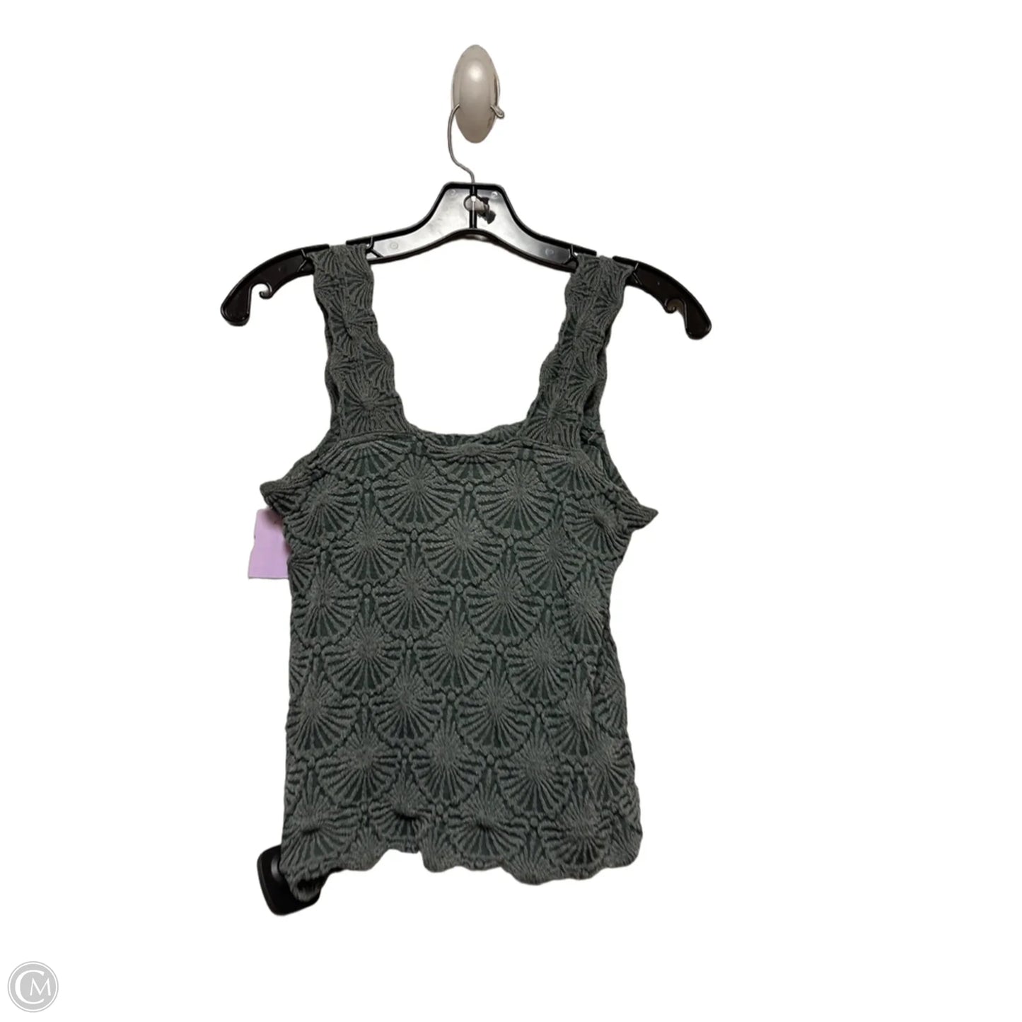 Top Sleeveless By Aura In Green, Size: L