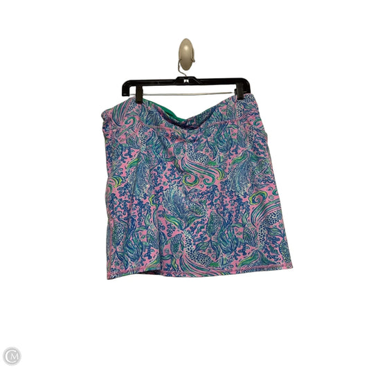Skort Designer By Lilly Pulitzer In Nautical Print, Size: Xxl