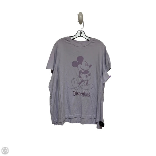 Top Short Sleeve By Disney Store In Purple, Size: 1x