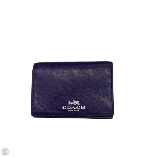 Wallet Designer By Coach, Size: Small