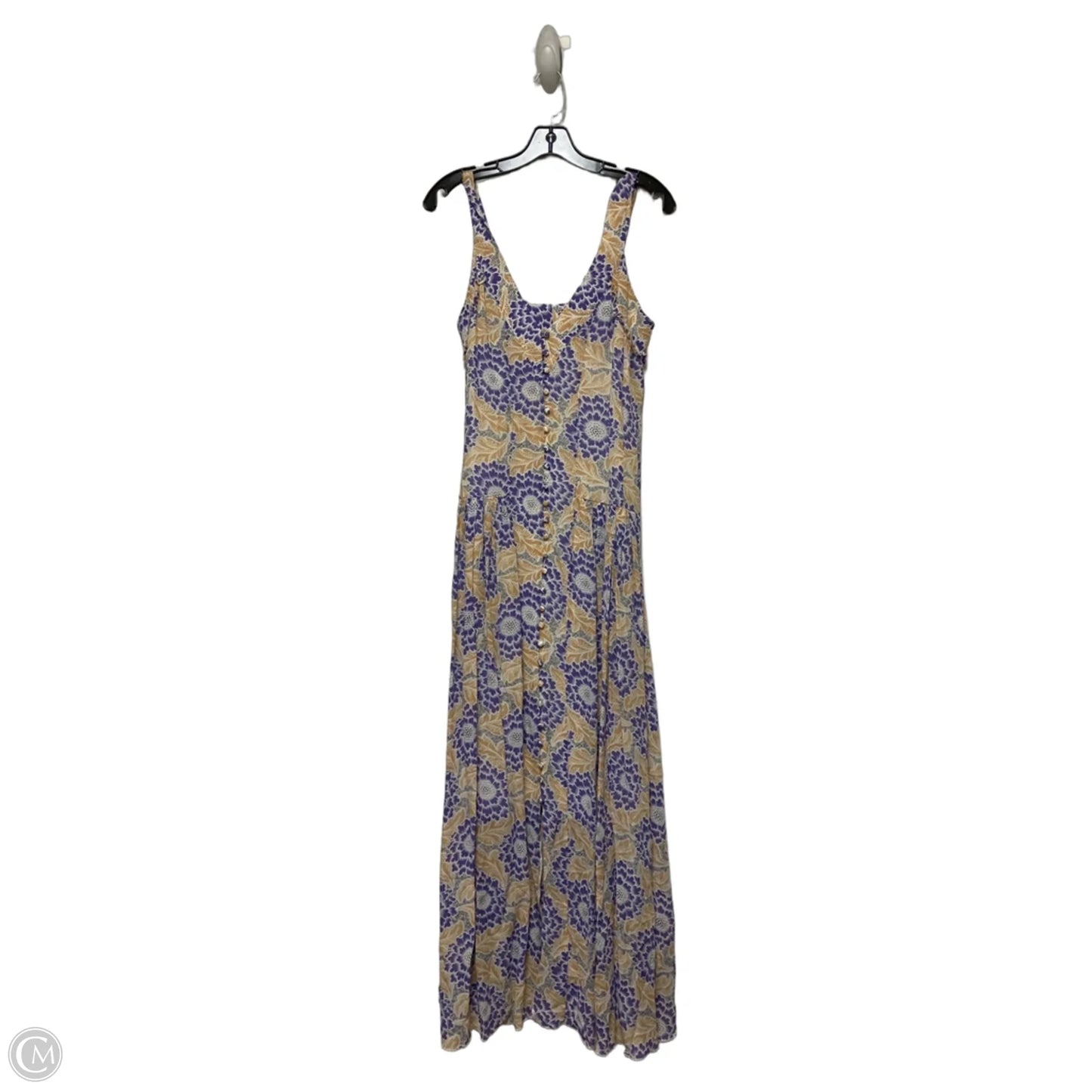 Dress Casual Maxi By H&m In Purple & Tan, Size: S