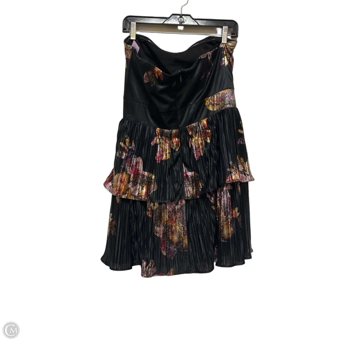 Dress Casual Short By Dress The Population In Black & Pink, Size: L