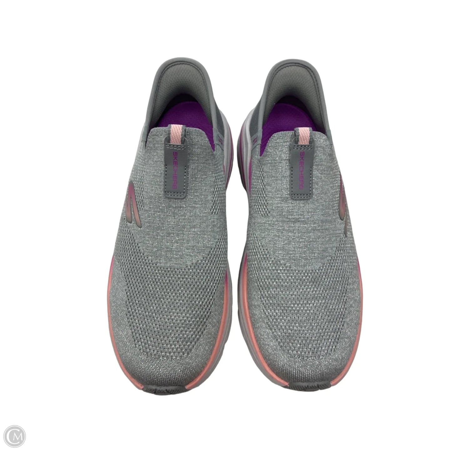 Shoes Sneakers By Skechers In Grey & Purple, Size: 8