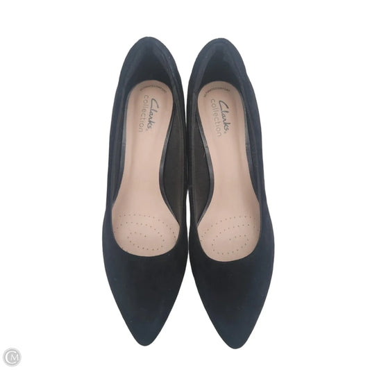 Shoes Heels Block By Clarks In Black, Size: 8