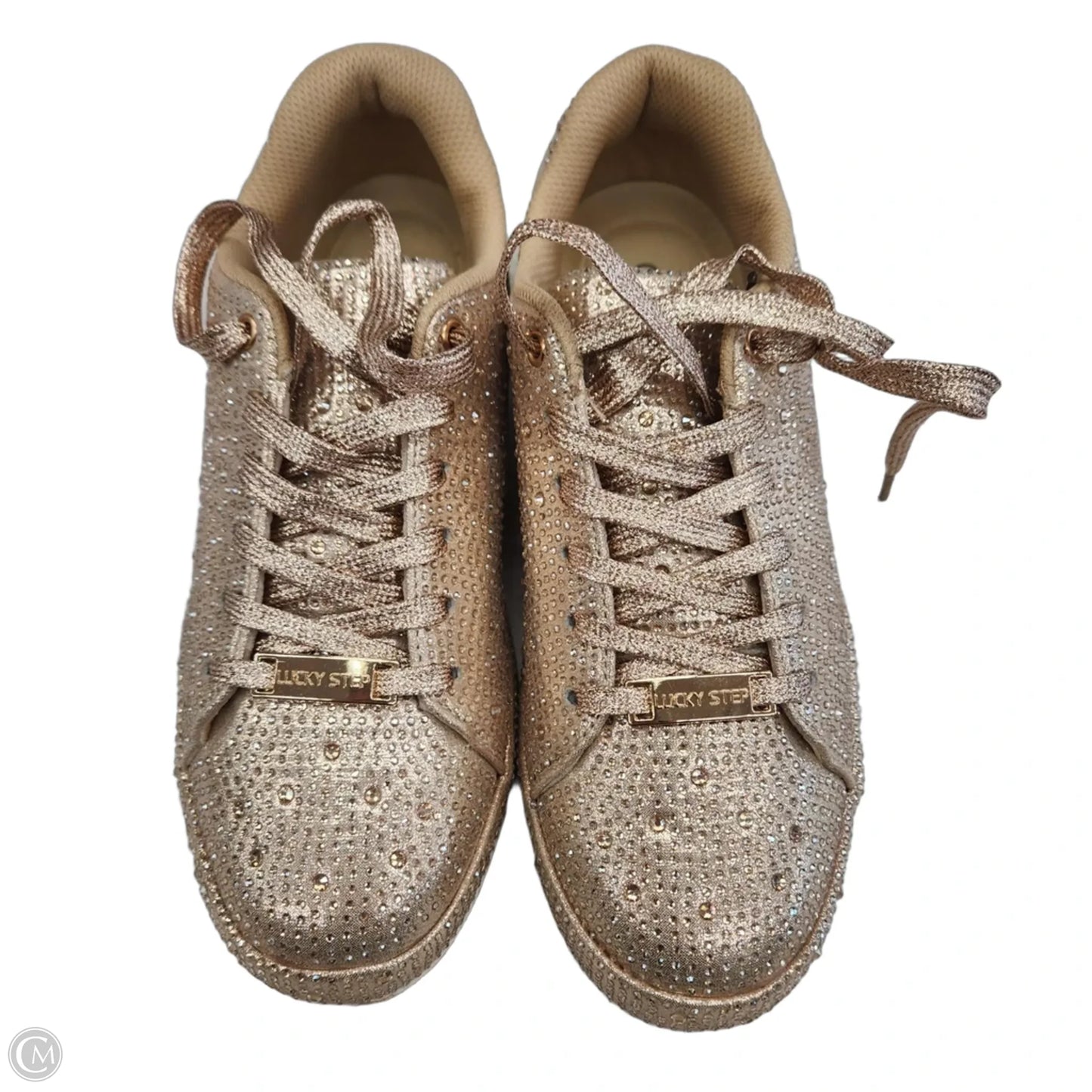 Shoes Sneakers By Clothes Mentor In Gold, Size: 8